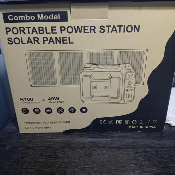Apowking 146wh portable power bank with 40 w foldable solar panel - Picture 1 of 11